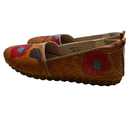 L'Artiste Modesty Slip-On by Spring Step Women's Camel Multi Sz 41 US 10.5 Boho - Picture 4 of 9